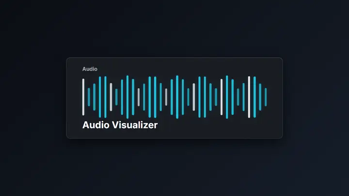 Audio Visualizer dark preview