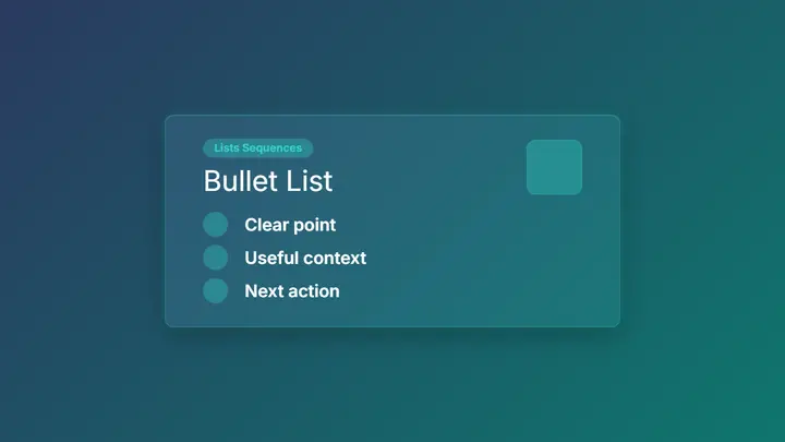 Bullet List frost preview