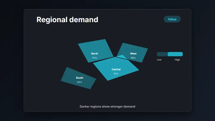 Choropleth Map dark preview