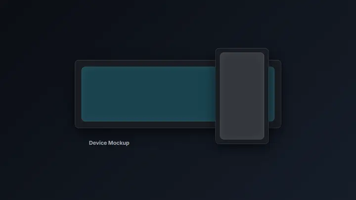 Device Mockup dark preview