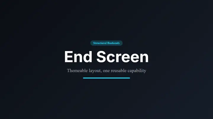 End Screen / Subscribe Outro dark preview