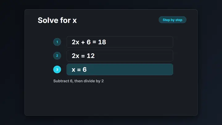 Equation Derivation dark preview