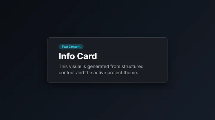 Info / Fact Card dark preview