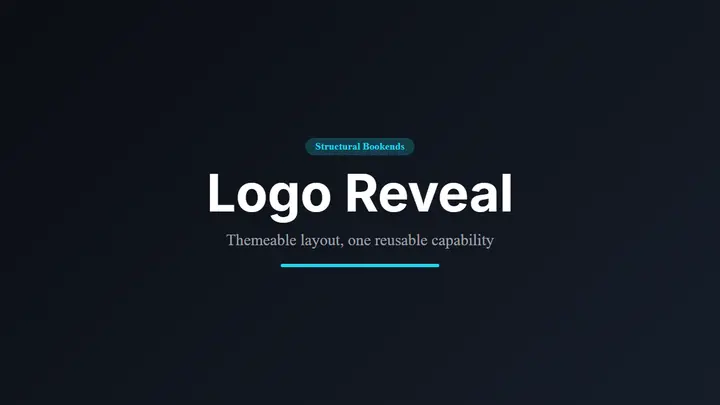Logo Reveal dark preview