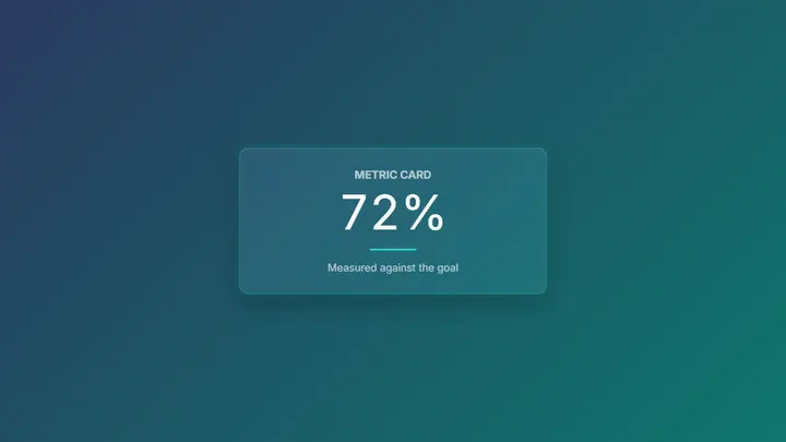 Metric Card frost preview
