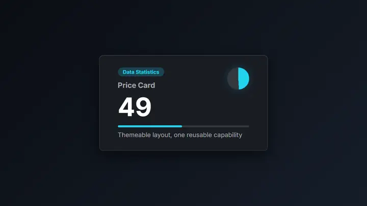 Price Card dark preview