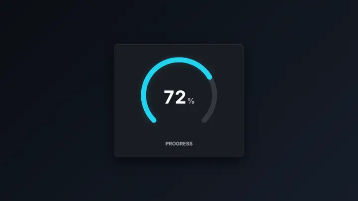 Radial Gauge dark preview