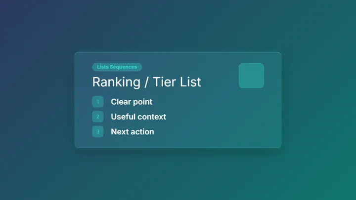 Ranking / Tier List frost preview